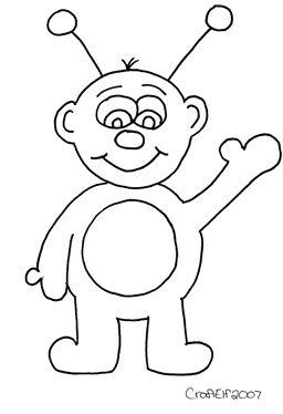 outer space man coloring page